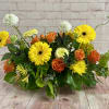Fresh , bright , summery mix of yellows and oranges  