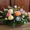 This gorgeous &ldquo;Light and Lovely&rdquo; garden basket is packed with garden roses