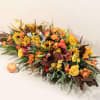 A spectacular centerpiece in classic autumn hues. Perfect for your Thanksgiving table