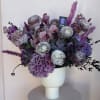 Compota ceramic vase beautifully designed with different shades of violet and lavender