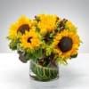 Introducing our charming Sunny Sunflowers arrangement! This delightful bouquet features sunny sunflowers
