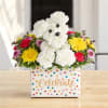 The cutest flower arrangement to say the happiest of birthdays! Pawwwfect for
