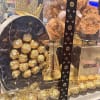 Beautiful surprise box with box of roses and Ferrero Rocher chocolates, original