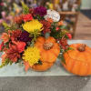 Our Pumpkin Harvest bouquet is designed in a gorgeous ceramic pumpkin that