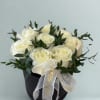 Discover the elegance and charm of our white roses in a black