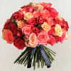 Warm and radiant, the Sunset Rose Bouquet is a bold expression of