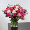A breathtaking explosion of pink blooms, this unforgettable bouquet is a guaranteed