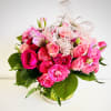 Blushing blooms in every shade of pink come together for a soft