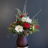 Rich deep red flowers with sweet white blooms to accent this delicious