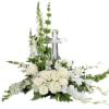 An elegant display of sacred memories, this beautiful arrangement will comfort the
