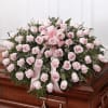 The Pink Rose Half Casket Cover by DGM Flowers | Fort Lauderdale