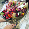 A yummy treat! Our Charcuterie Wrap is a present for him. Picking