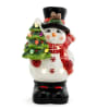 LED Ceramic Christmas Tree Snowman comes with 3 AA batteries. Perfect gift