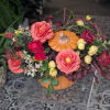 This arrangement consists of artificial flowers so this arrangement cannot be altered.