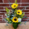 This beautiful sunflower featured bouquet is sure to put a smile on