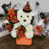 Bring some spooky cuteness to Halloween with this adorable floral dog !
