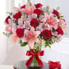 The key to an unforgettable Valentine&rsquo;s. Our timeless red and pink bouquet
