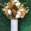 Make your entrance welcoming and festive with a tall arrangement with white
