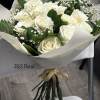 Introducing our white roses bouquet, beautifully made with white roses, baby&#039;s breath