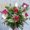 Mix Roses Vase
A stunning mix of roses, accented with baby&rsquo;s breath and