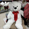 This Big White Plush Teddy Bear is ready to be sent to