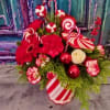 Delight your family and friends with this candy cane medley of red