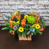 This Thanksgiving centerpiece exudes the beauty of the season with its rich