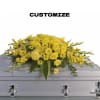 Honor your loved one with a custom half-casket spray, thoughtfully designed to