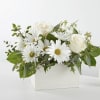 Create a serene and timeless atmosphere with our Fresh Linen Box Bouquet