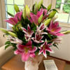 A breathtaking bouquet of pink lilies &mdash; elegant, fragrant, and full of