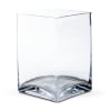 This glass vase is far from a square - well it's shaped