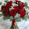 This small red rose bridal bouquet is truly a must have.