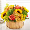 Rustic, natural beauty and vibrant shades fill this arrangement. Our Harvest Sunflower