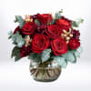 The Crimson Devotion bouquet is a timeless expression of love and elegance.