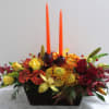 Centerpiece in fall colors. 