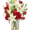 A Christmas arrangement adds a fresh touch at holiday parties and get-togethers