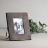 Simple photo frame with the beautiful color of dark chocolate. Fits 4x6