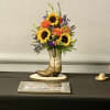 Brighten up anyone&#039;s day with our Sunflower Roses Boot. A beautiful mix