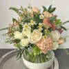Our European hand-tied bouquet is designed with a beautiful selection of lush
