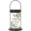 The silhouette lanterns consist of a built in flameless LED candle encased