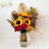 Autumn Fields arrangement is a beautiful collection of fresh blooms, mixed with