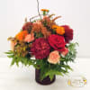 Harvest of Color:
This fall flower arrangement is a feast for the eyes