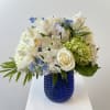 Royal in Blue Flower Arrangement &ndash; An Elegant Blue Delphinium &amp; White