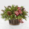 This rustic basket filled with natural holiday cheer will make spirits bright