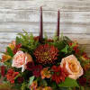 Show your thanks with a brightly colored Thanksgiving Centerpiece with 2 candles.
Approx.