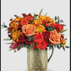 Embrace the charm of autumn&#039;s majestic meadow with this heartfelt rose bouquet