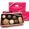 This 8 oz gift box features an assortment of hand crafted chocolates