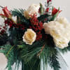 This Holiday design comes in a taller square glass container 4x7. It
