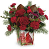 Deck the halls with timeless holiday style! This joyful bouquet of rich