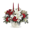 Make their wishes come true with this dazzling winter rose and lily